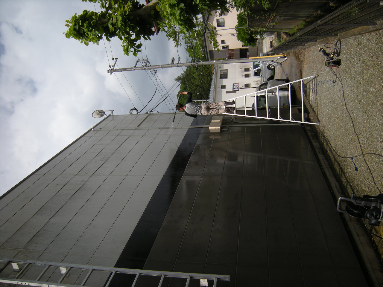 千葉県柏市 高圧洗浄 外壁 高圧洗浄機 コンクリ レンガ ブロック 車庫 玄関 門柱